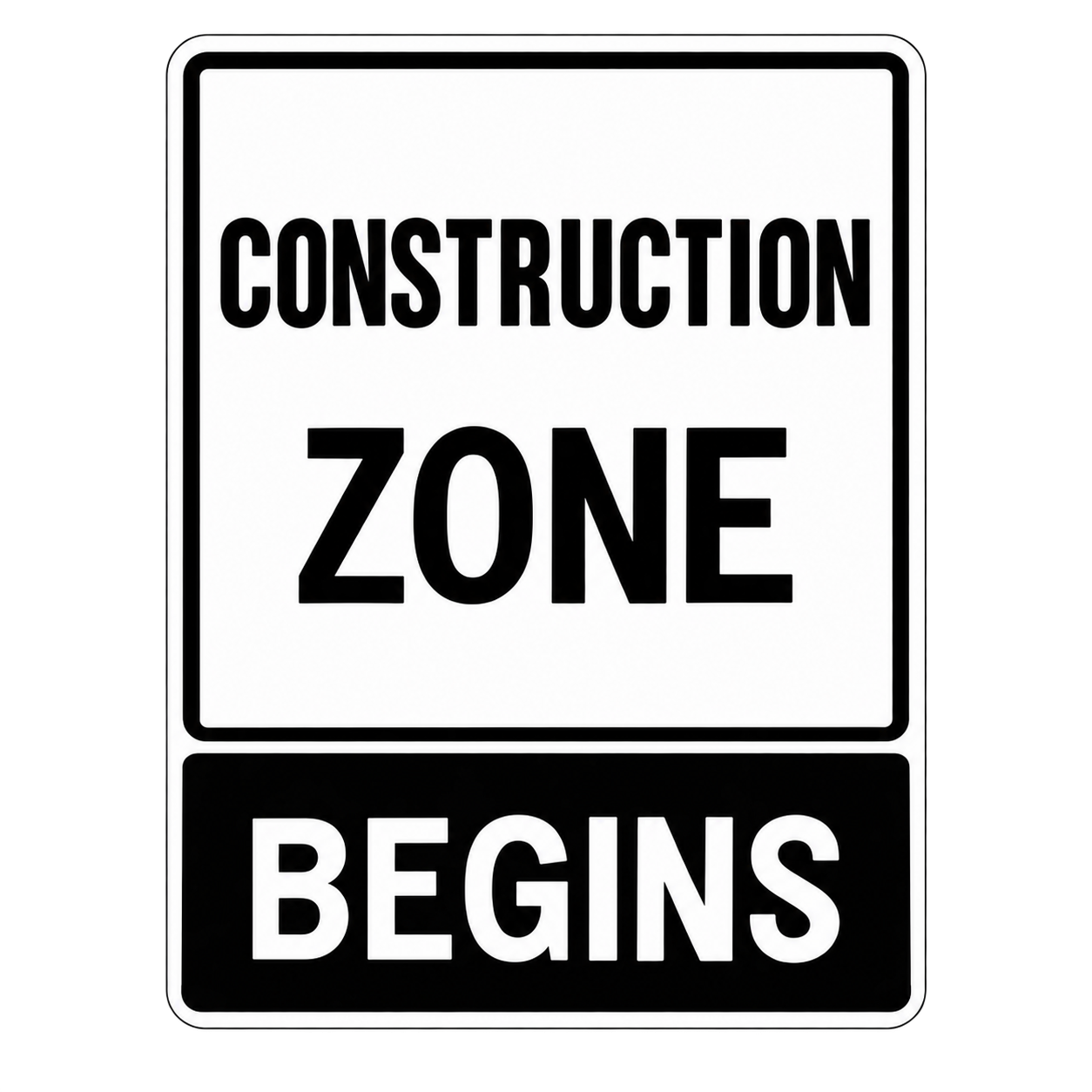 You are entering a construction zone
