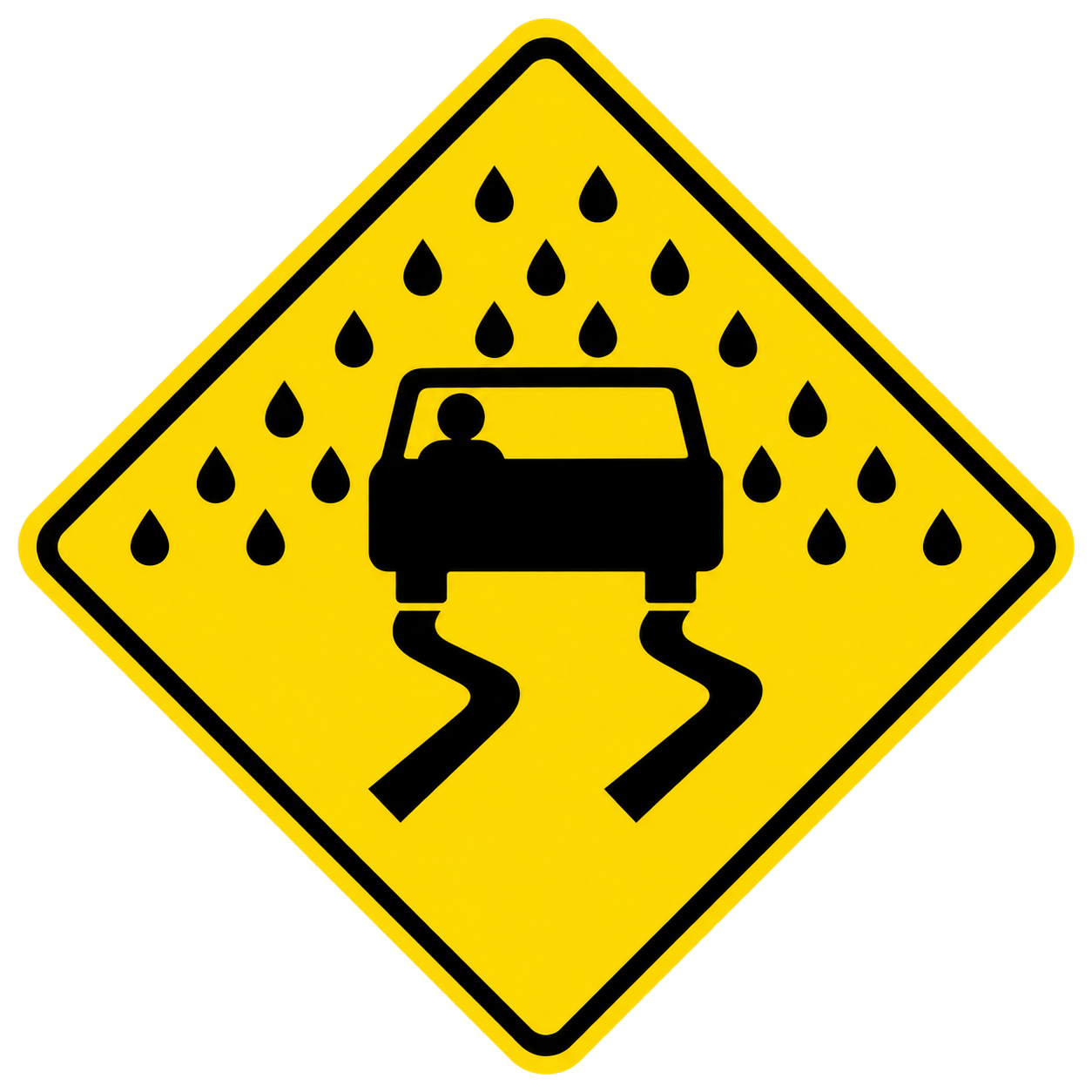 Pavement is slippery when wet